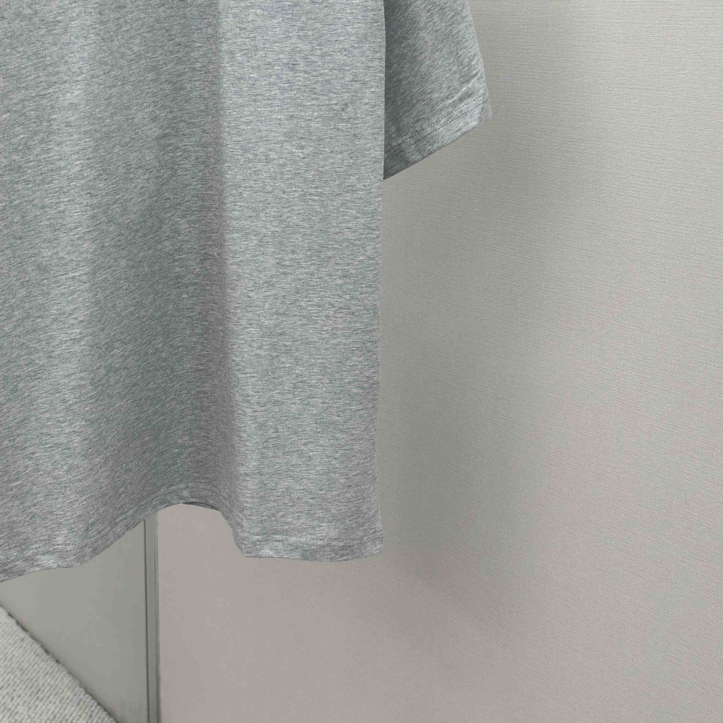 Balenciaga Taped Balenciaga Back T-Shirt Medium Fit in heather grey dry jersey - FashionPlug