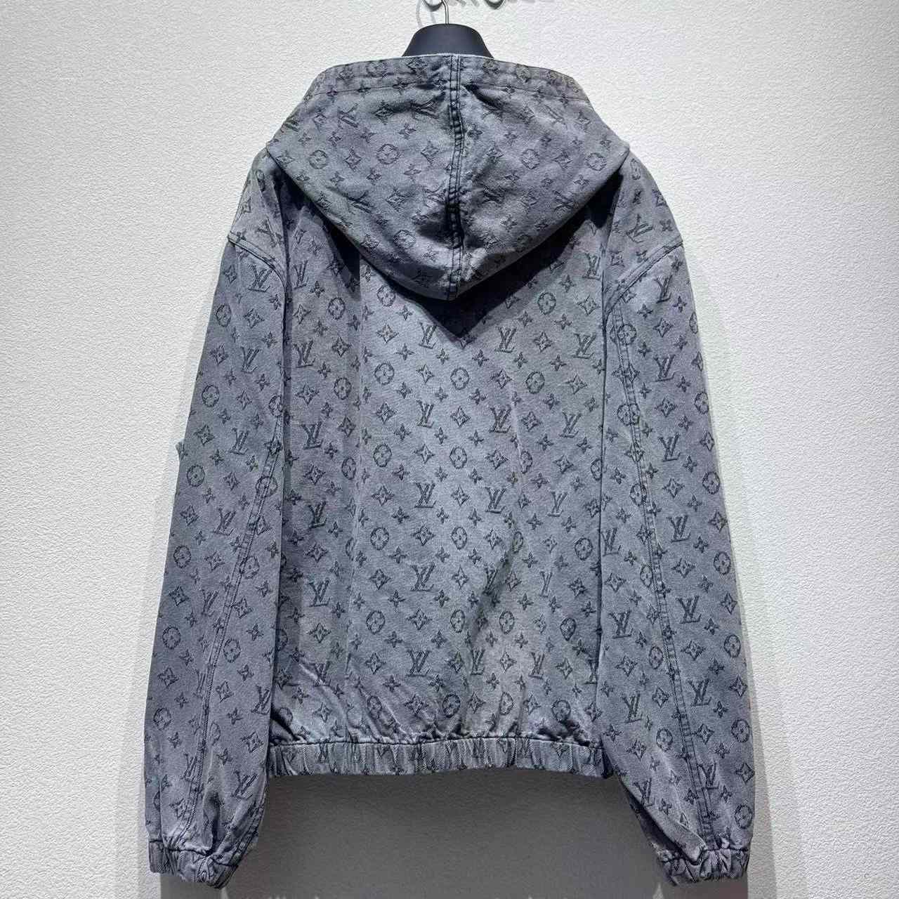 Louis Vuitton Monogram Denim Hooded Jacket - FashionPlug