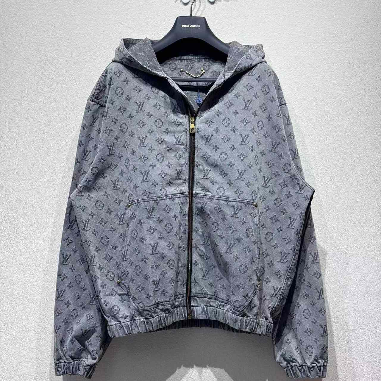Louis Vuitton Monogram Denim Hooded Jacket - FashionPlug