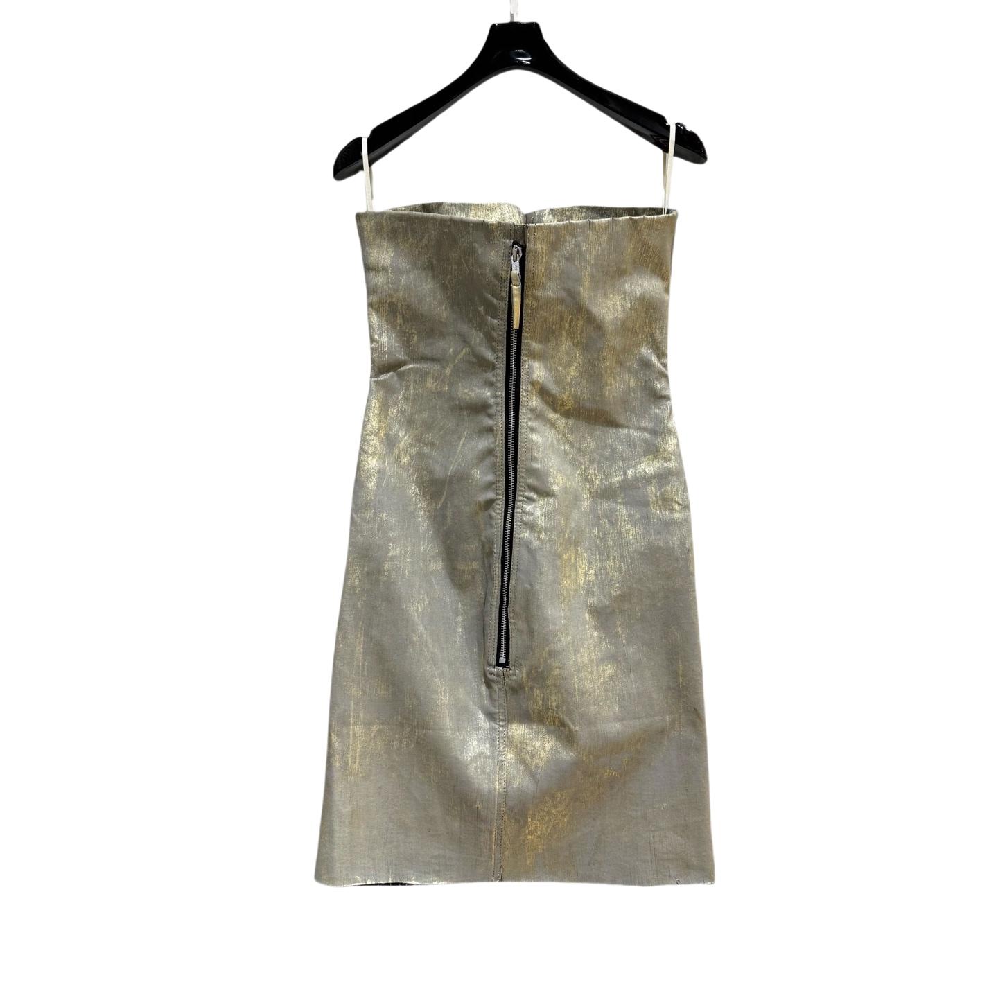 Rick Owens Gold Dress Prong Mini - FashionPlug