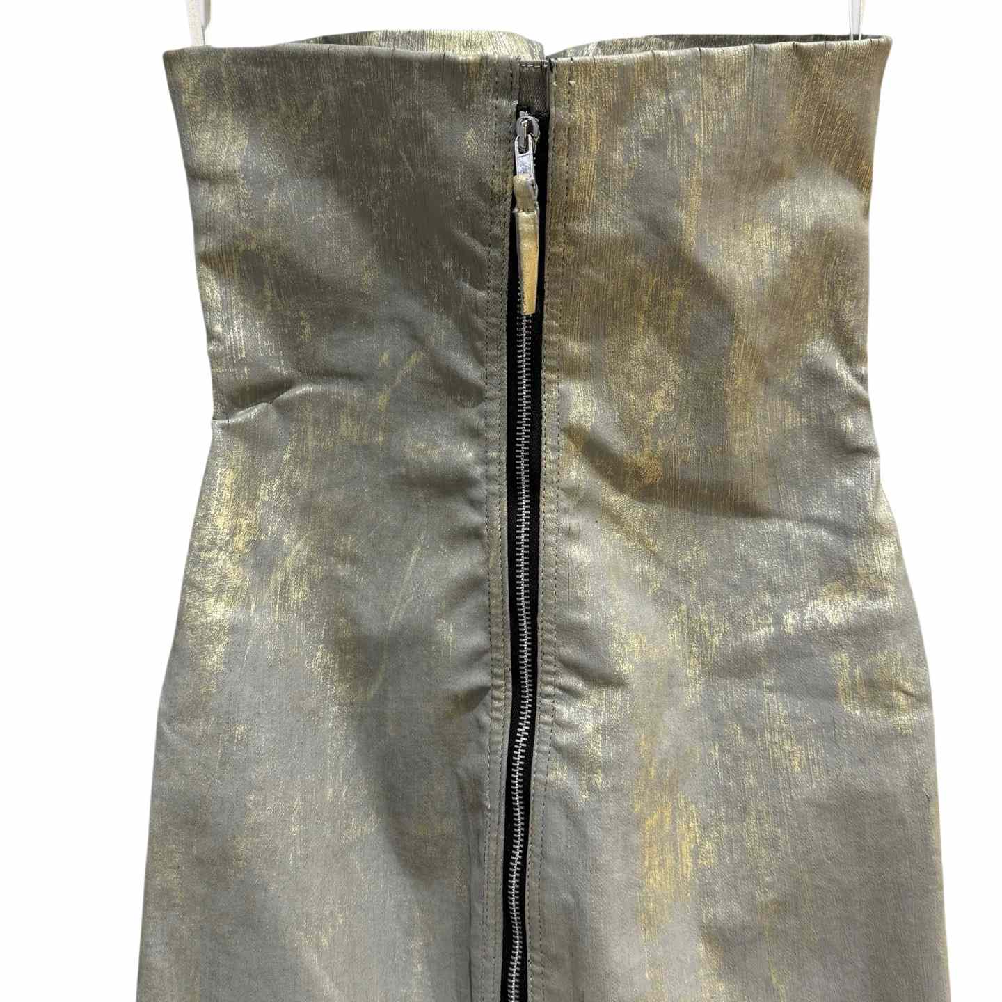 Rick Owens Gold Dress Prong Mini - FashionPlug