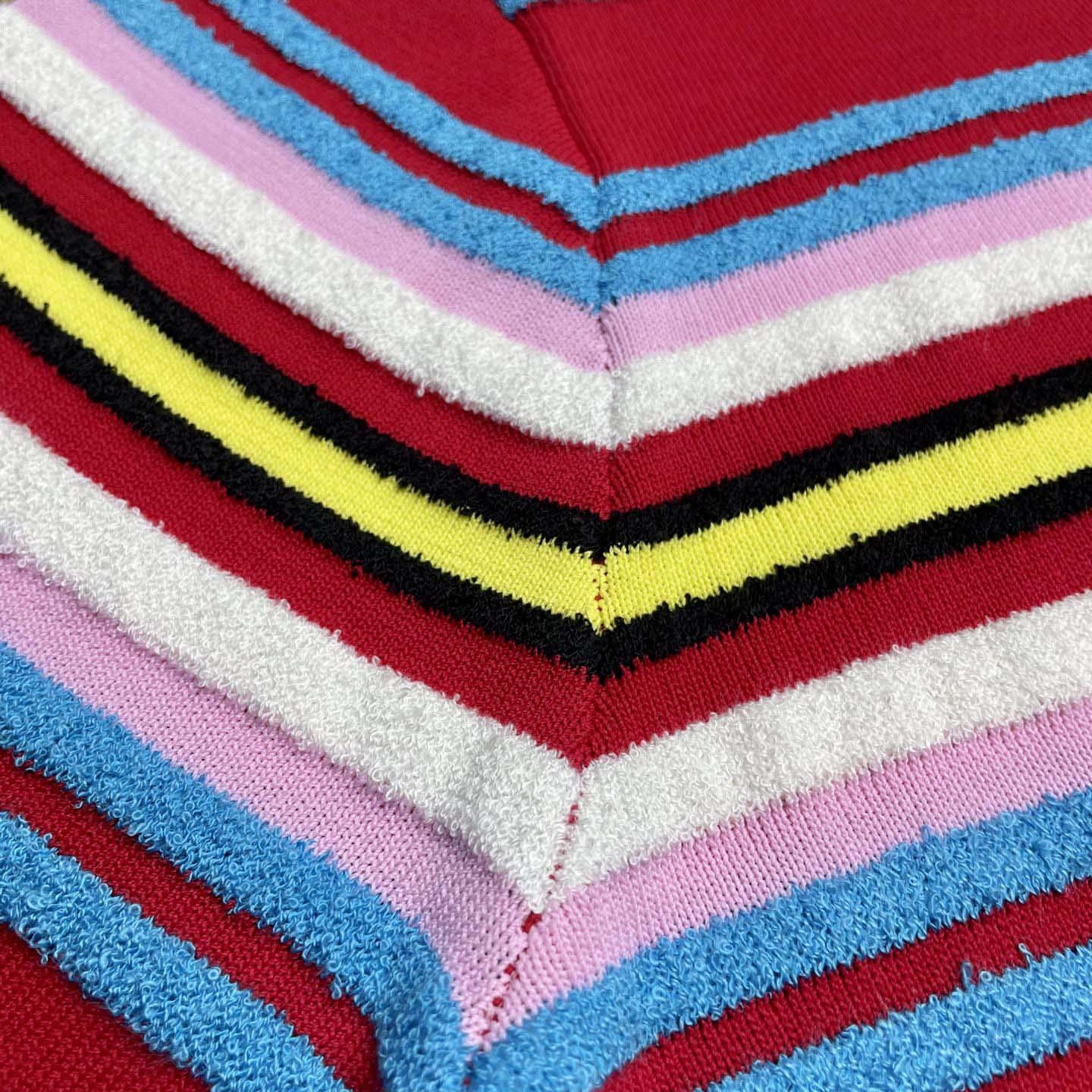 Casablanca Stripe Polo Shirt   D0097 - FashionPlug