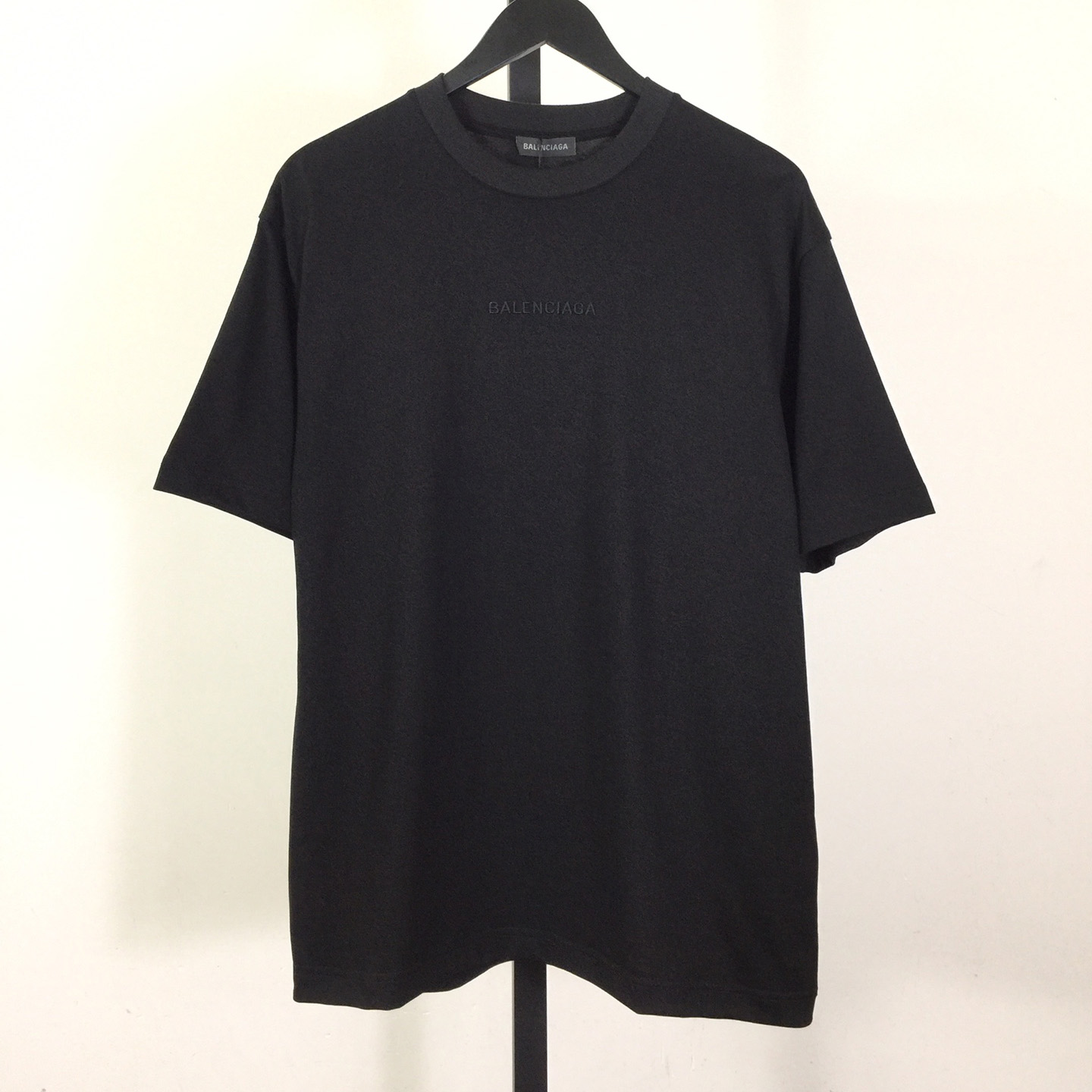 Balenciaga Embroidered Lettering Short Sleeve - FashionPlug