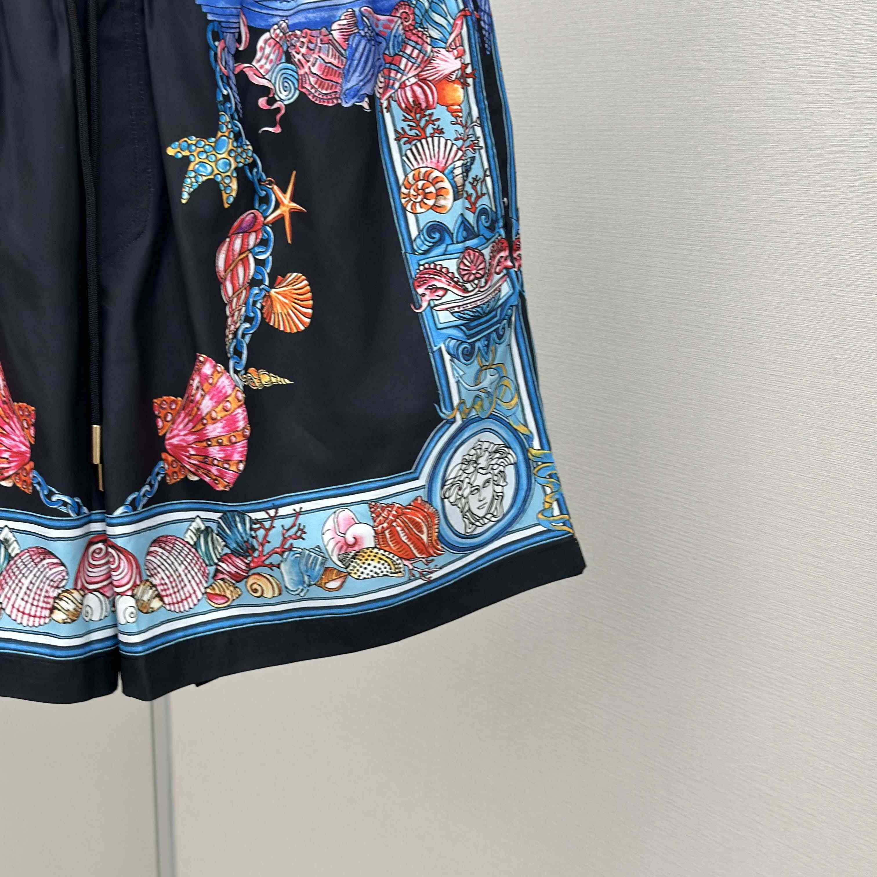 Versace Coral Theatre Swim Boardshorts  - FashionPlug