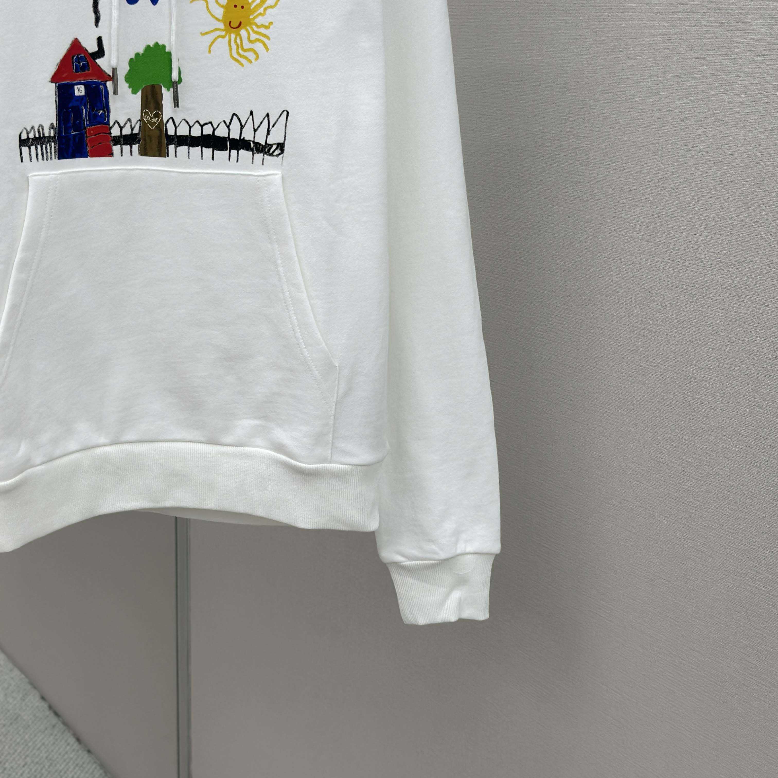 Celine 70'S Hoodie In Cotton Fleece - FashionPlug