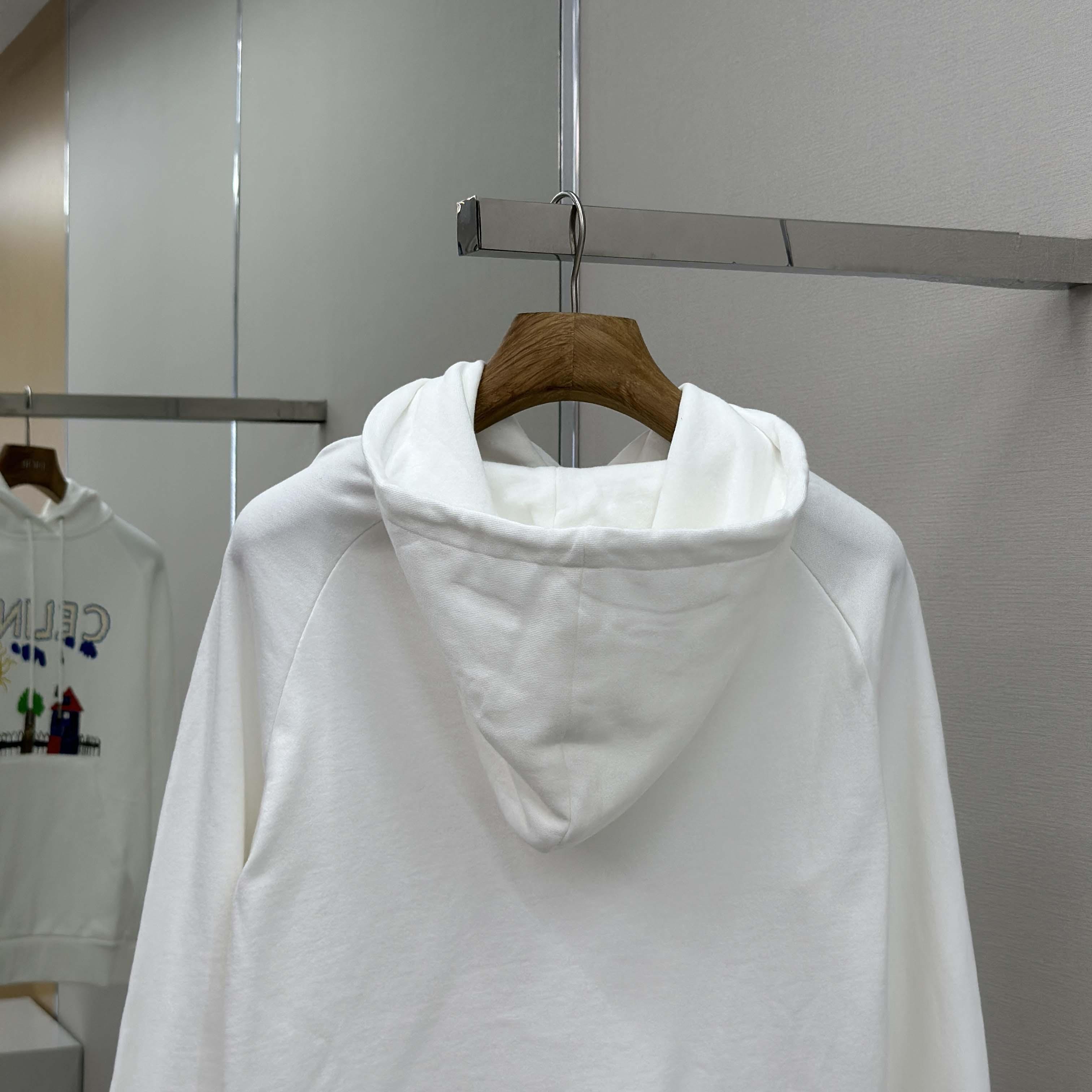 Celine 70'S Hoodie In Cotton Fleece - FashionPlug