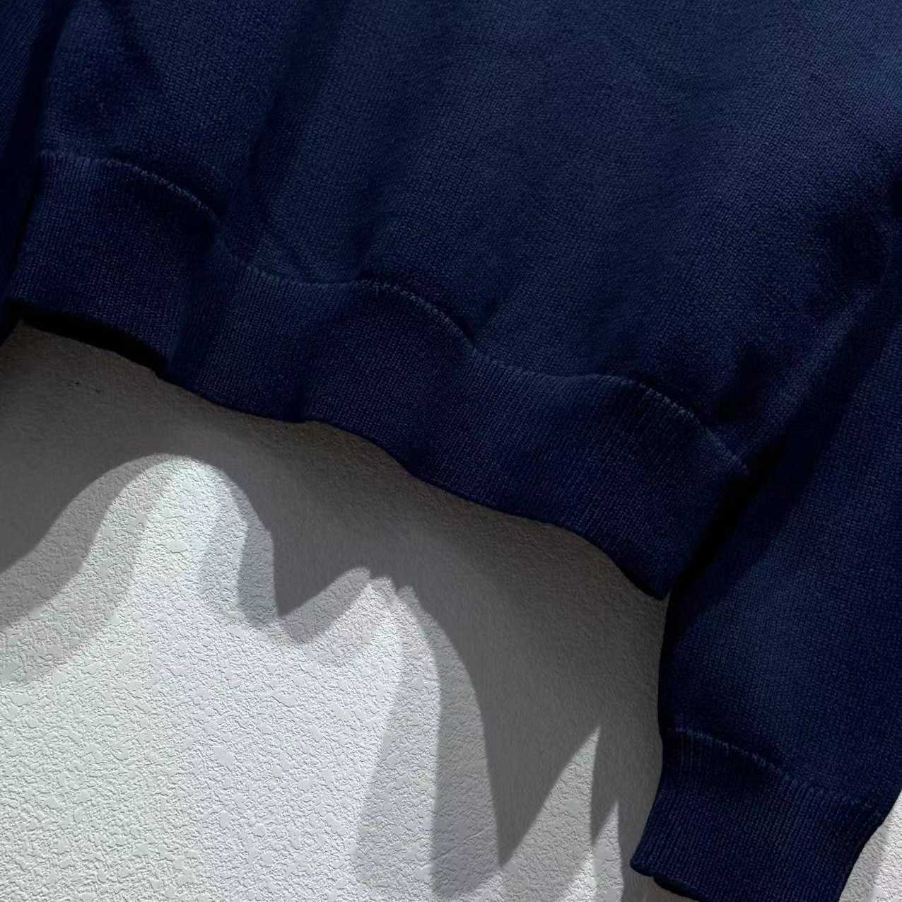 Louis Vuitton Embroidered Cotton-Blend Crewneck - Luxury Blue - FashionPlug