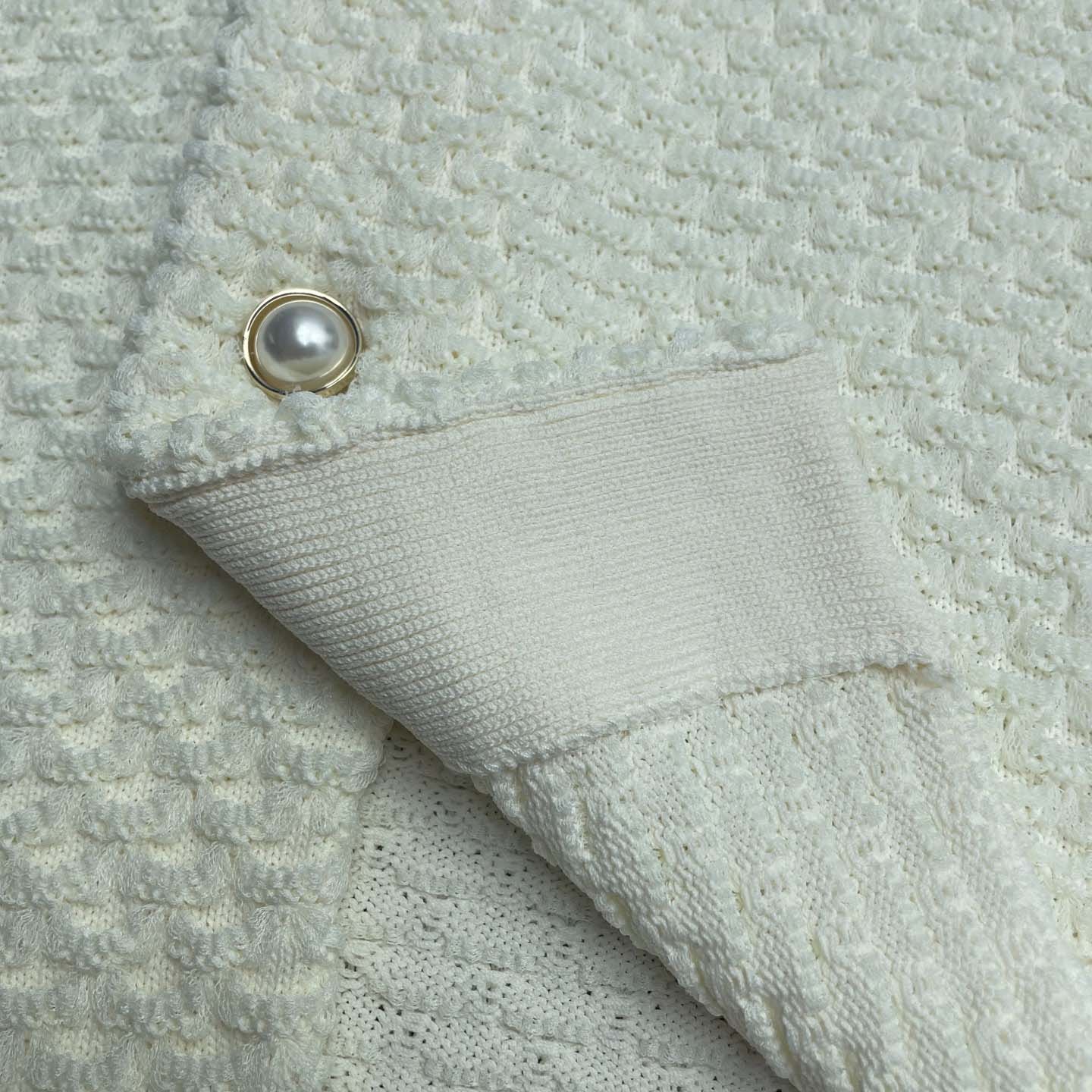 Casablanca Summer Textured-Knit Shirt   D0090 - FashionPlug