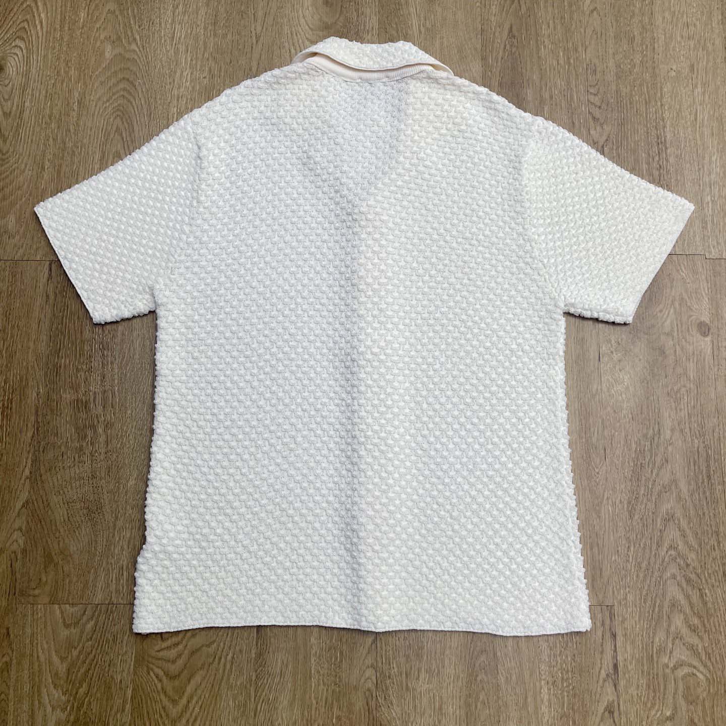 Casablanca Summer Textured-Knit Shirt   D0090 - FashionPlug