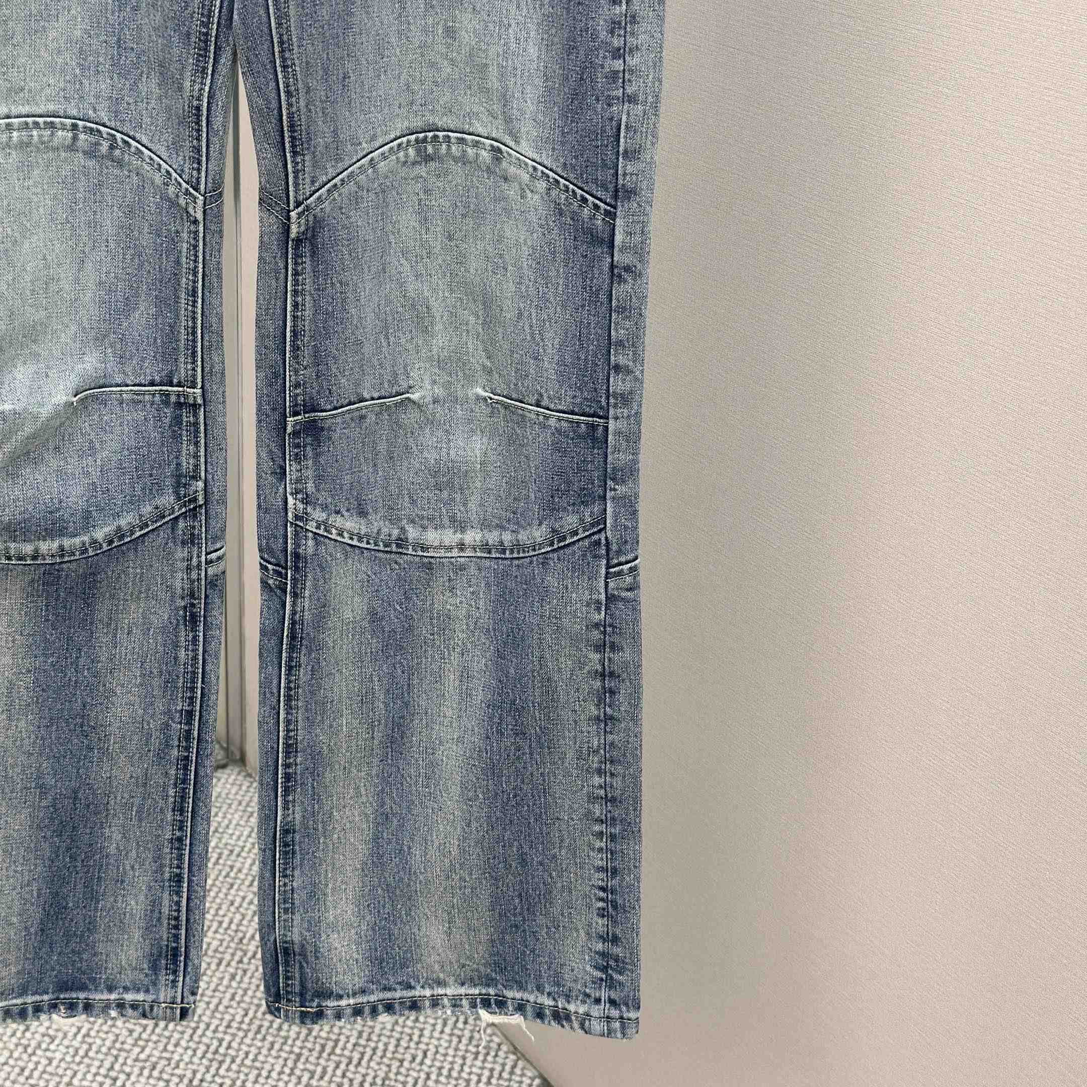 Balenciaga Fitted Low-waist Pants In Light Blue  - FashionPlug