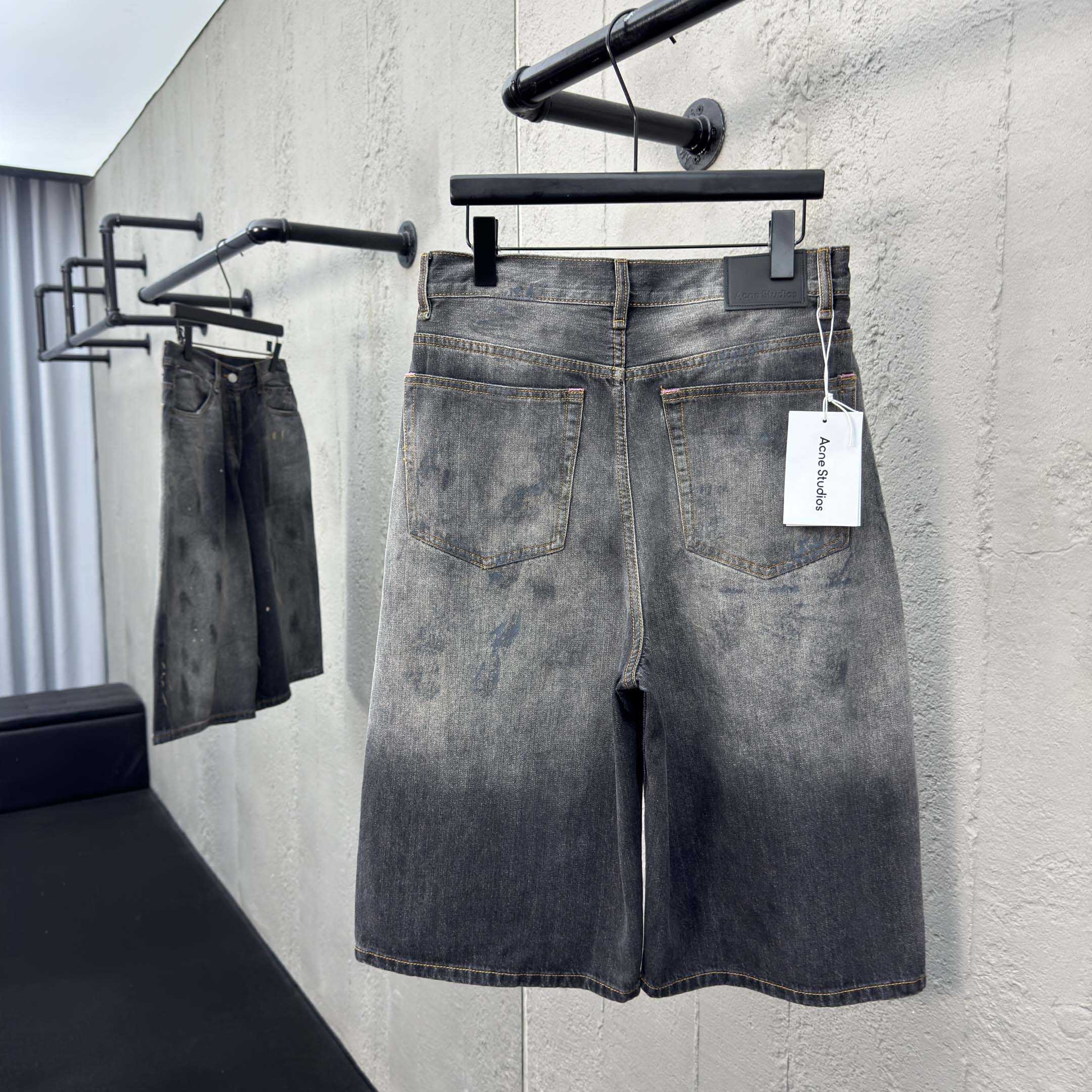 Acne Studios Denim Shorts - Loose Fit  - FashionPlug