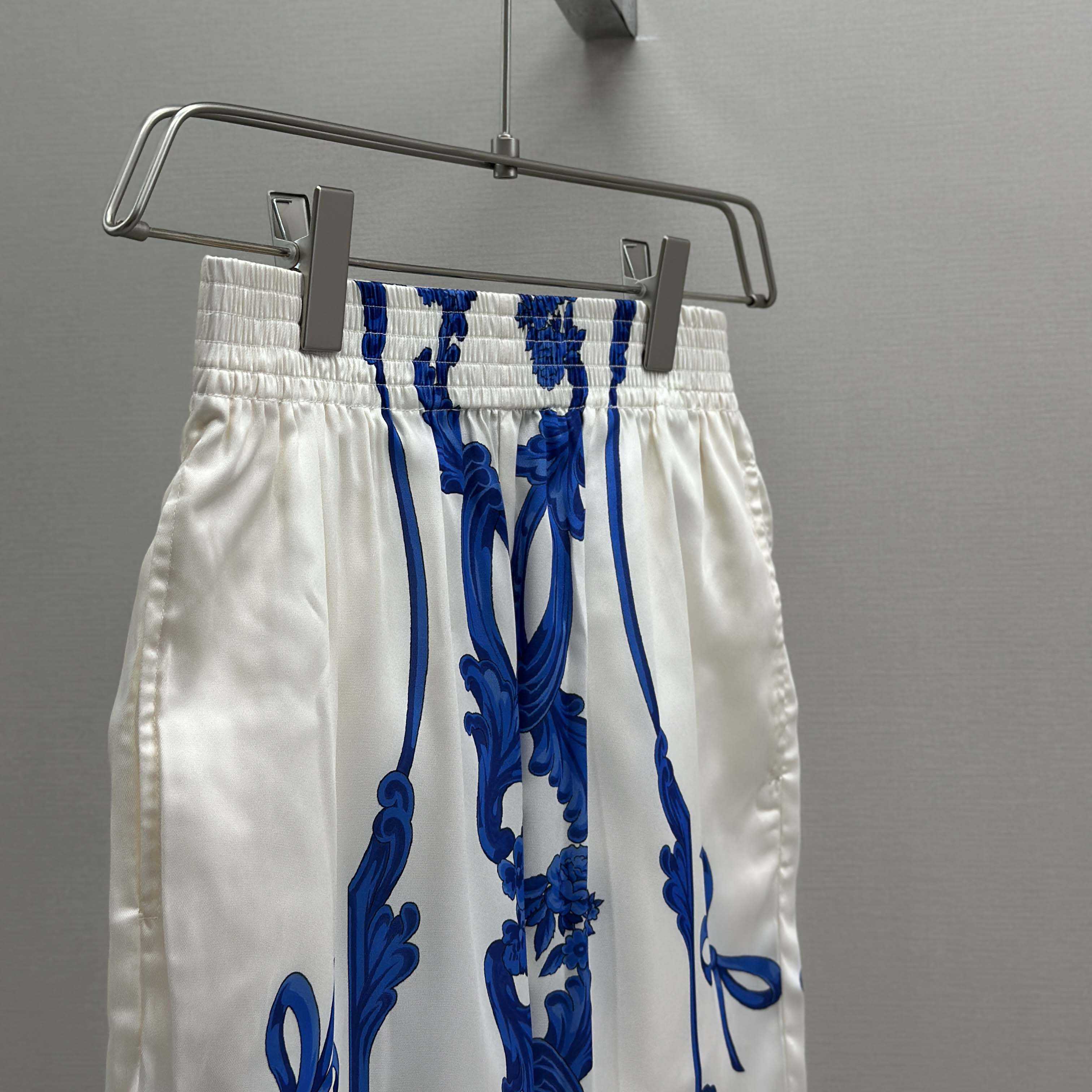 Versace Cameo Silk Shirt & Silk Shorts - FashionPlug