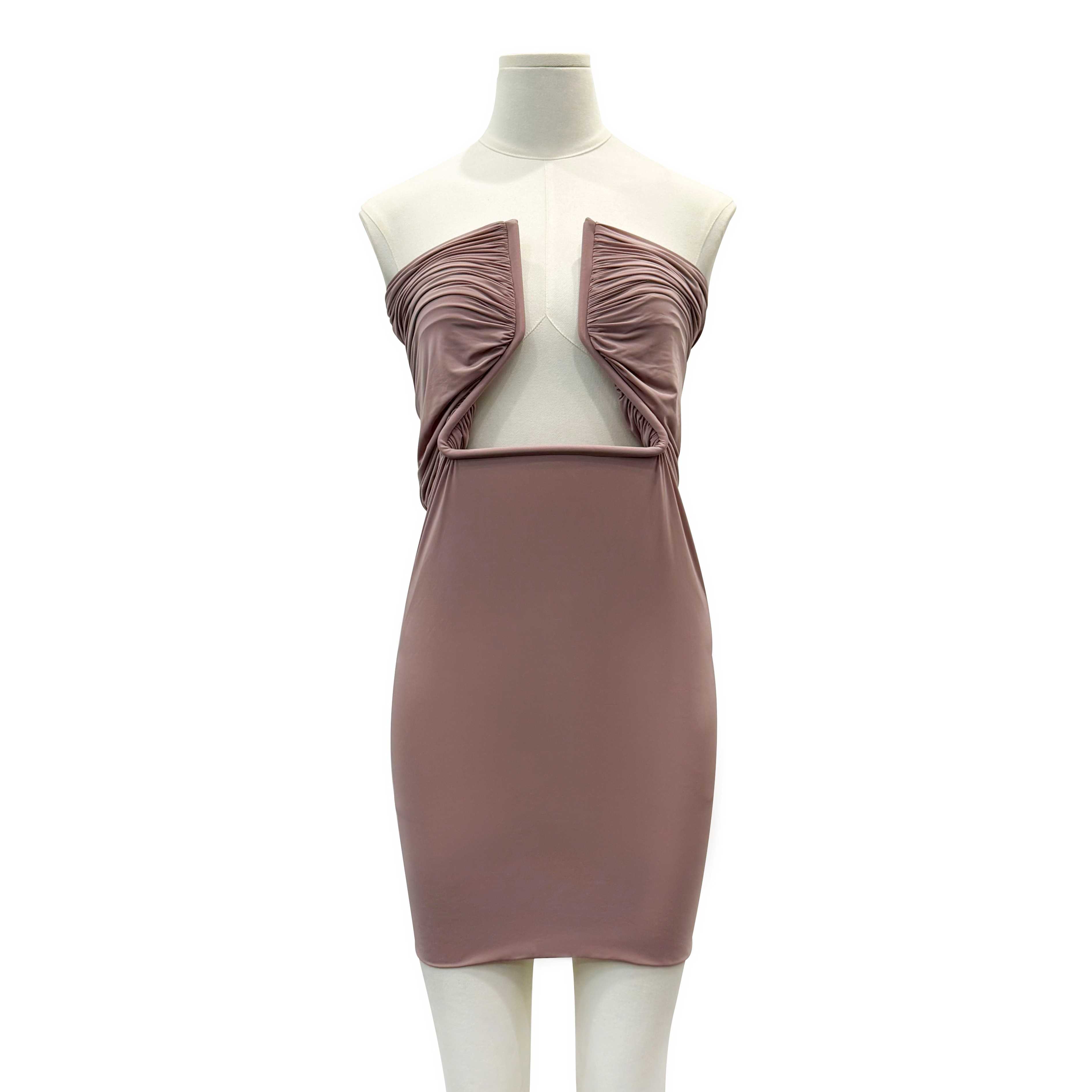 Rick Owens Jersey Prong Minidress - FashionPlug