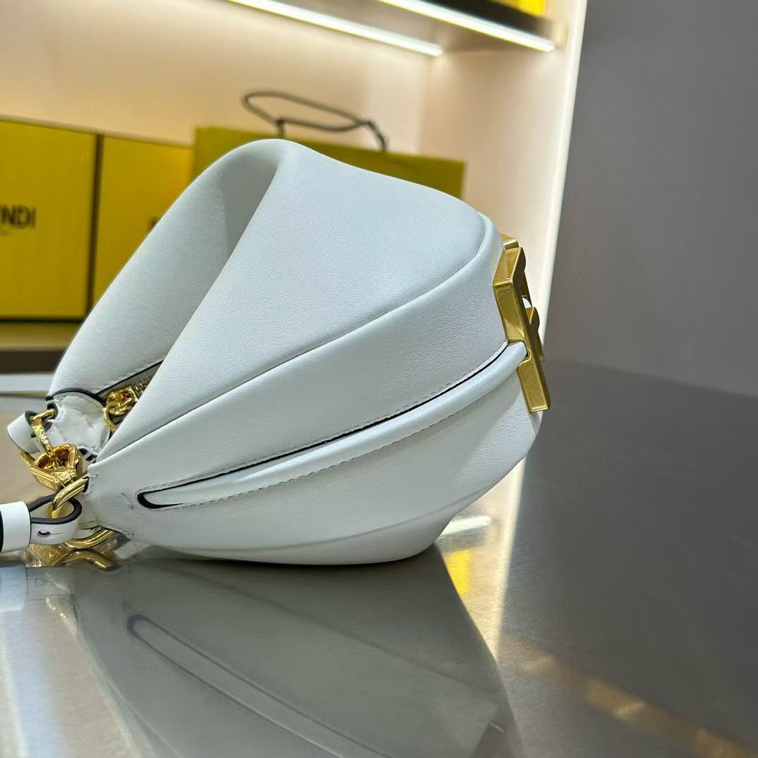 Fendi Fendigraphy White Leather Bag - FashionPlug