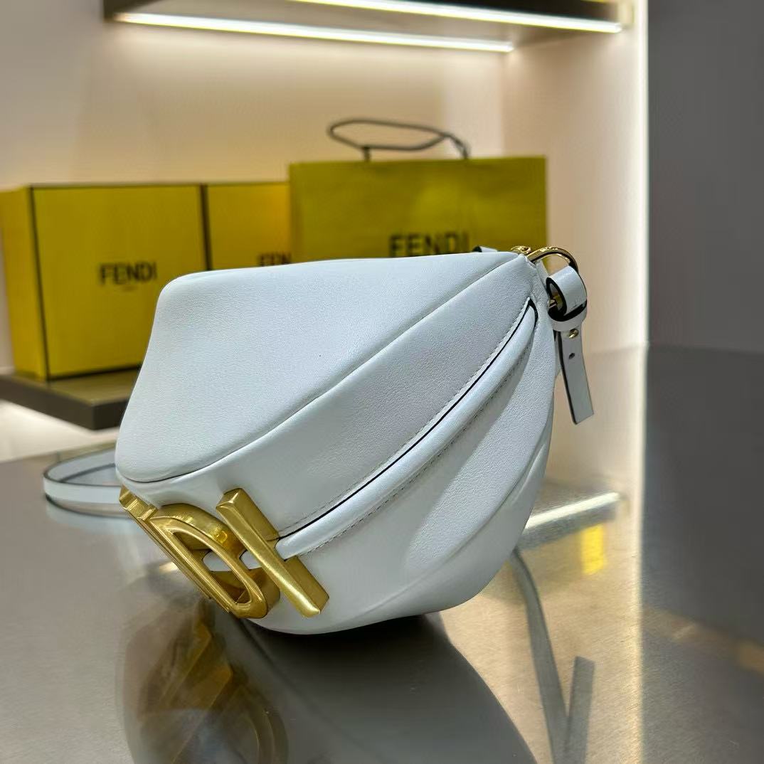 Fendi Fendigraphy White Leather Bag - FashionPlug