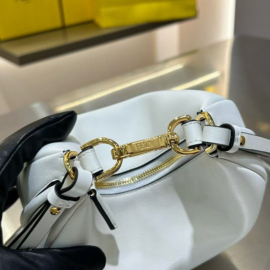 Fendi Fendigraphy White Leather Bag - FashionPlug