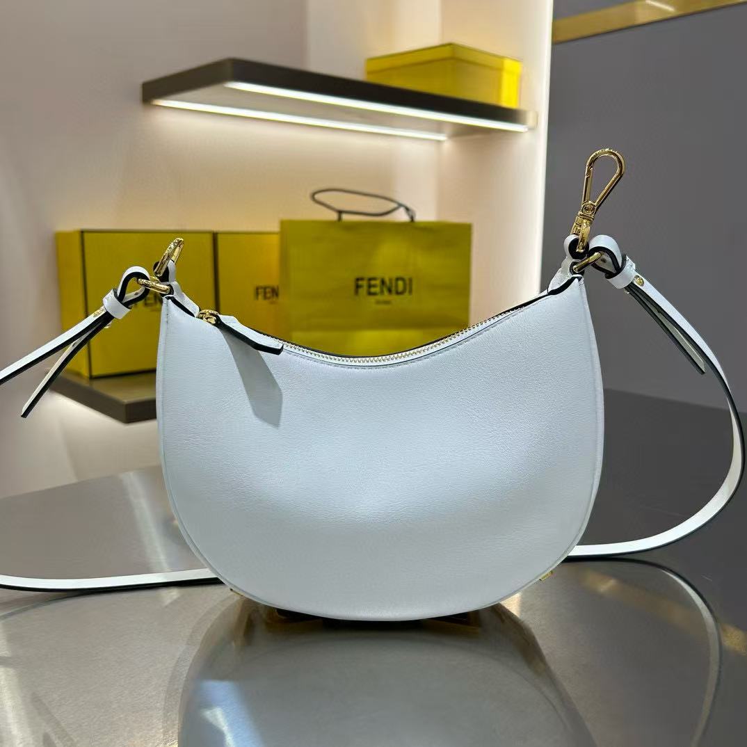 Fendi Fendigraphy White Leather Bag - FashionPlug
