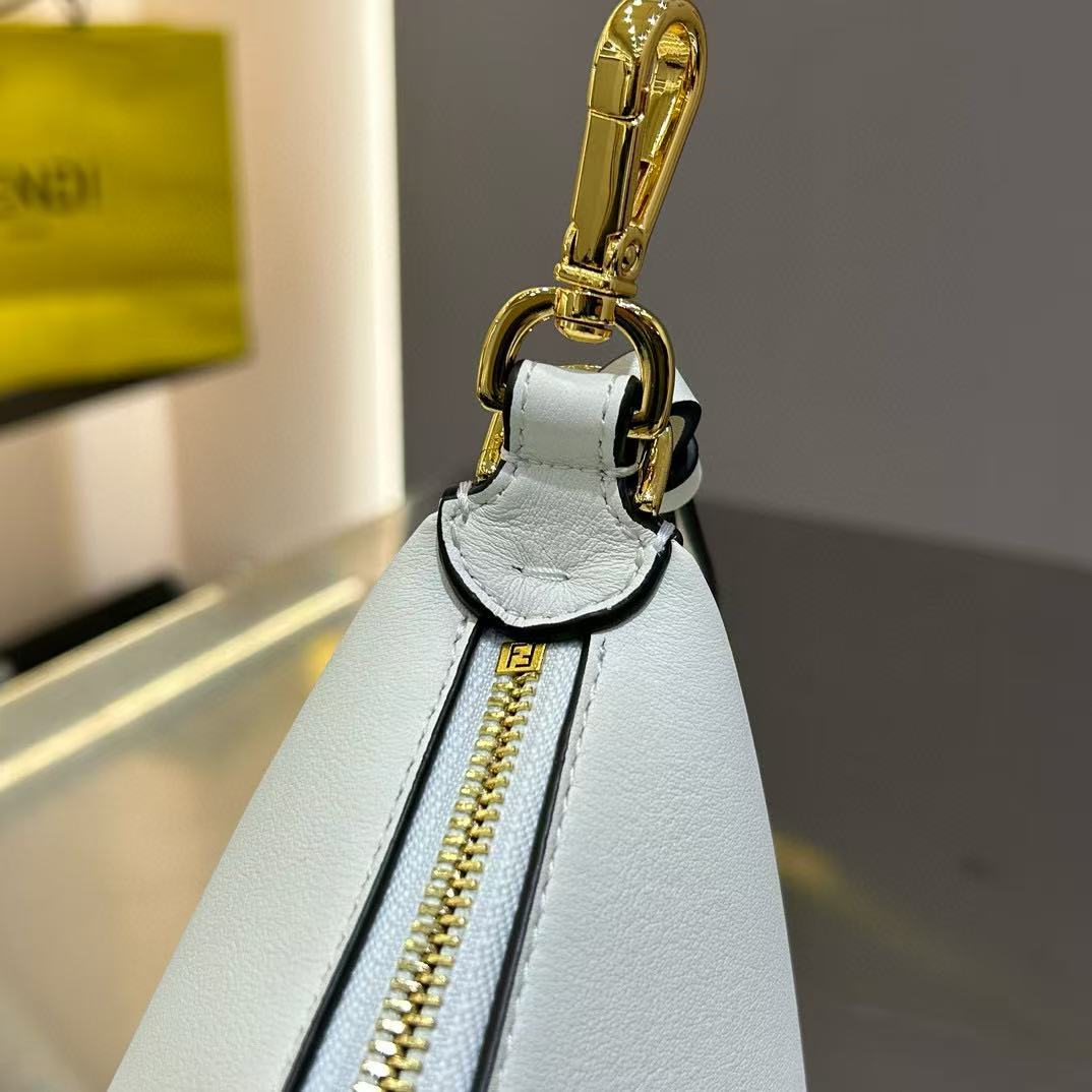 Fendi Fendigraphy White Leather Bag - FashionPlug
