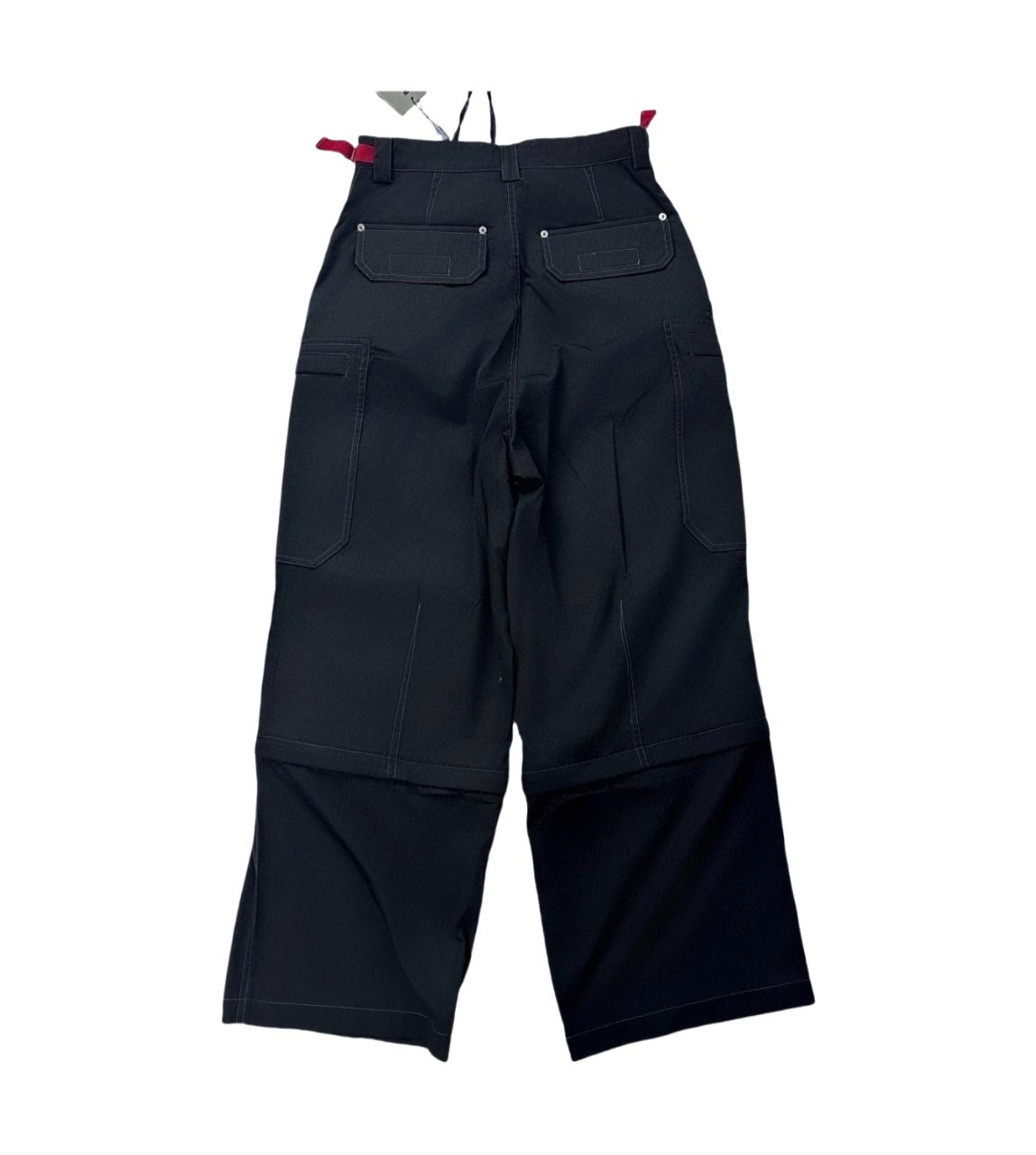 Balenciaga Utility Work Pants In Black Mixed Cotton Twill - FashionPlug
