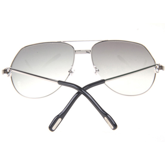 Cartier CT 1324912 Sunglasses In Silver Grey - FashionPlug