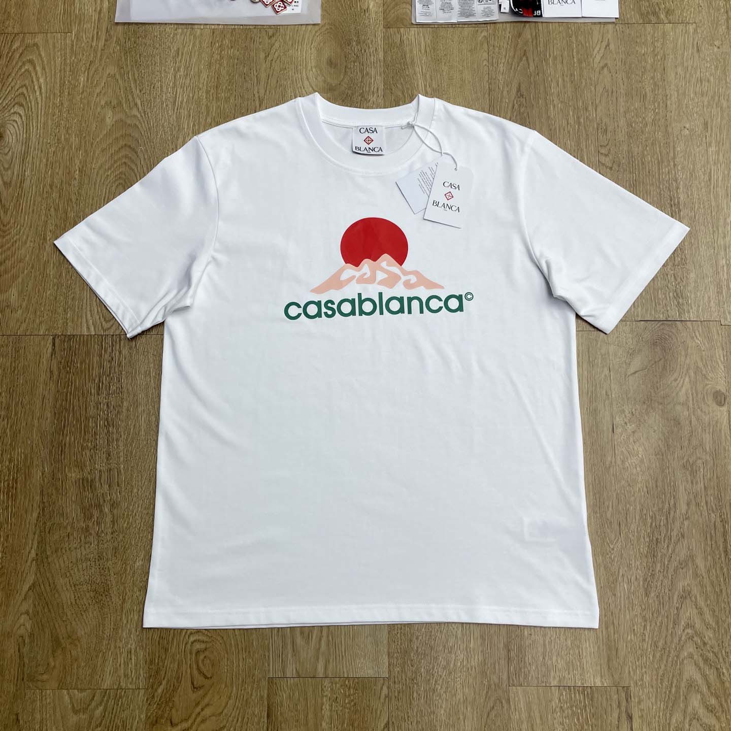 Casablanca Montagne Printed T-Shirt 'White'   C1034 - FashionPlug