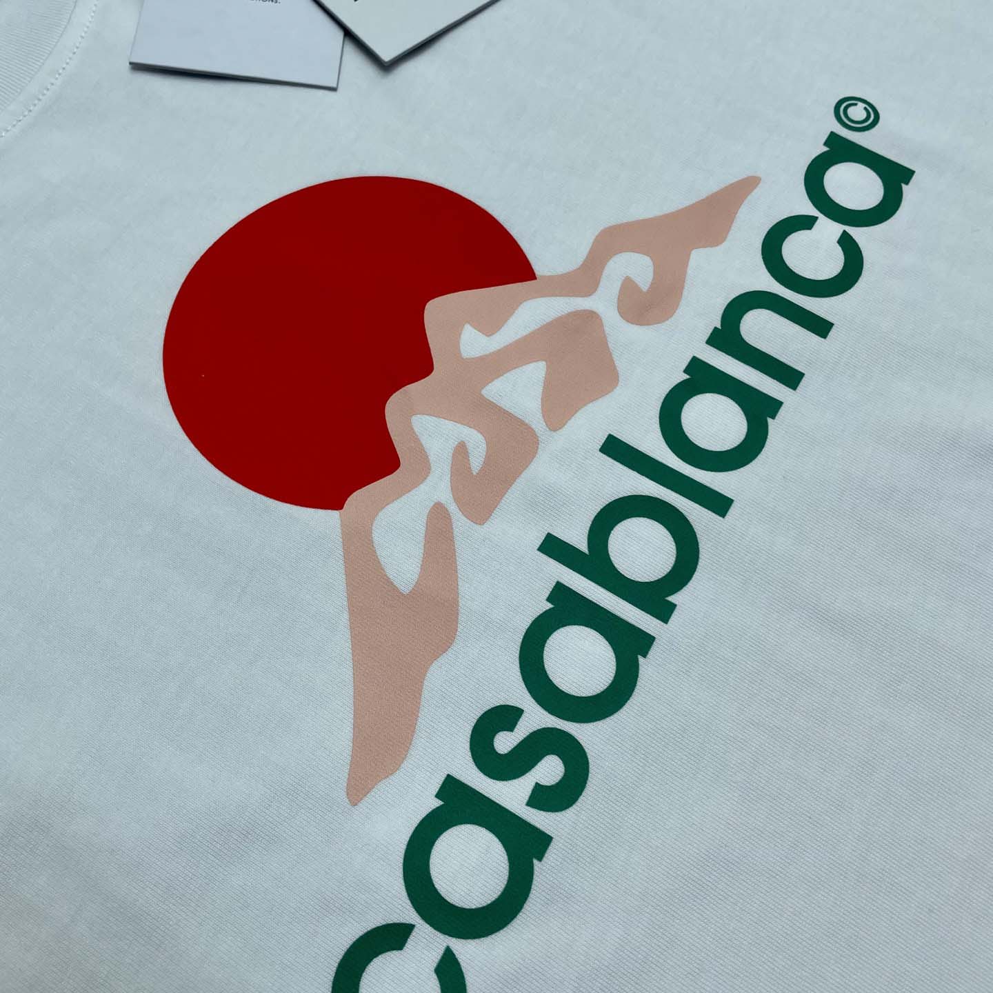 Casablanca Montagne Printed T-Shirt 'White'   C1034 - FashionPlug