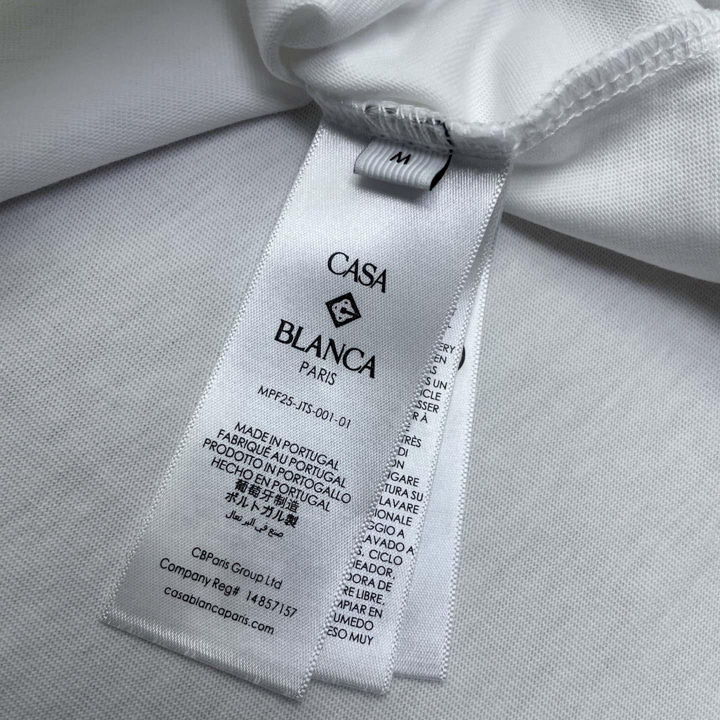 Casablanca Montagne Printed T-Shirt 'White'   C1034 - FashionPlug