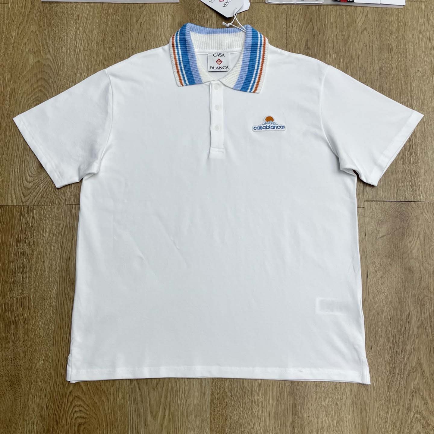 Casablanca Organic-cotton Polo Shirt   c1050 - FashionPlug