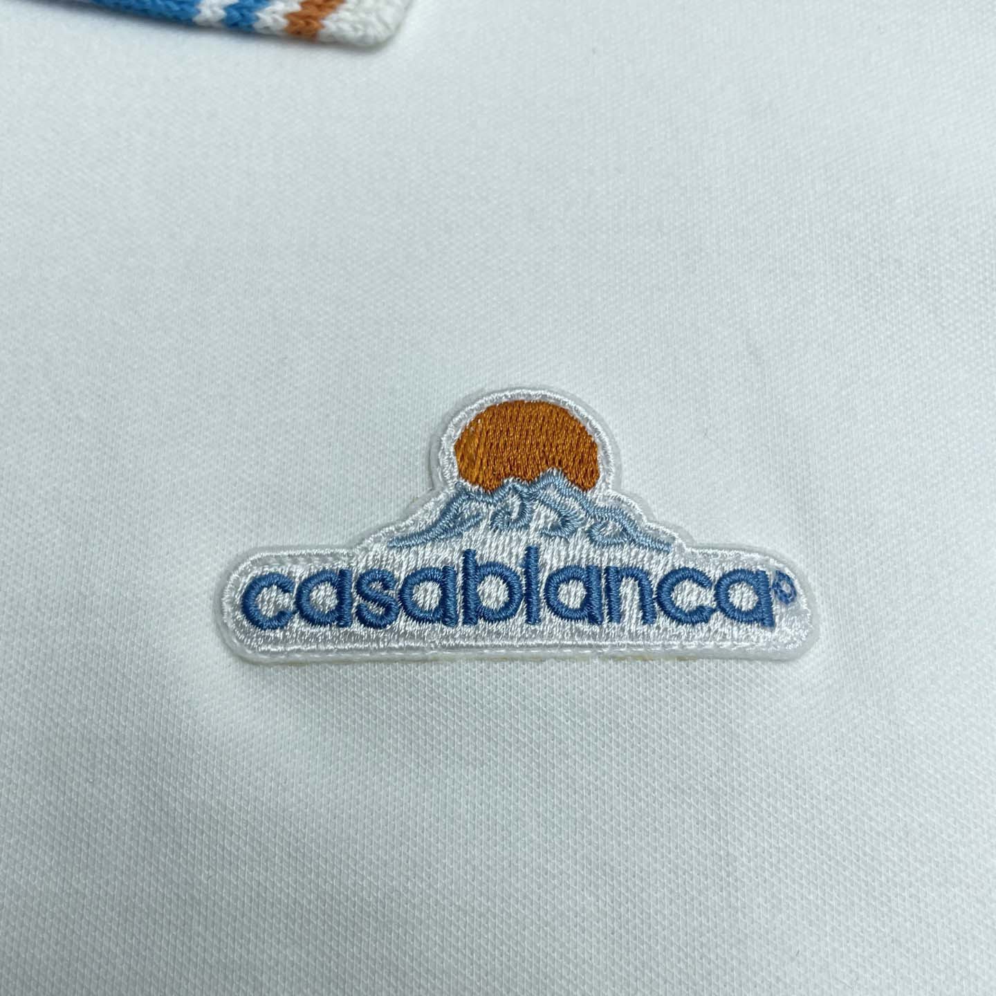 Casablanca Organic-cotton Polo Shirt   c1050 - FashionPlug