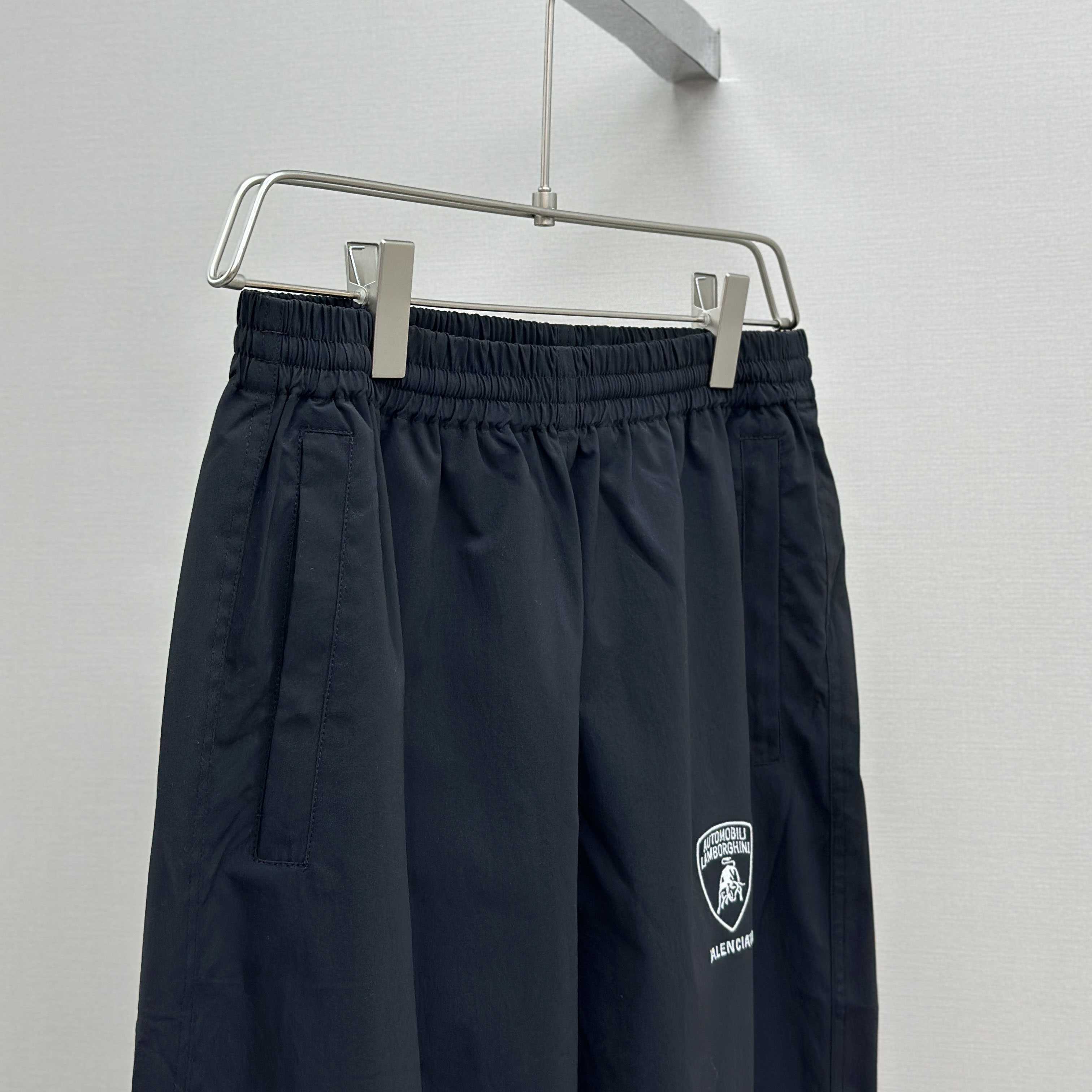 Balenciaga I Automobili Lamborghini Tracksuit Pants In Black Technical Fabric - FashionPlug