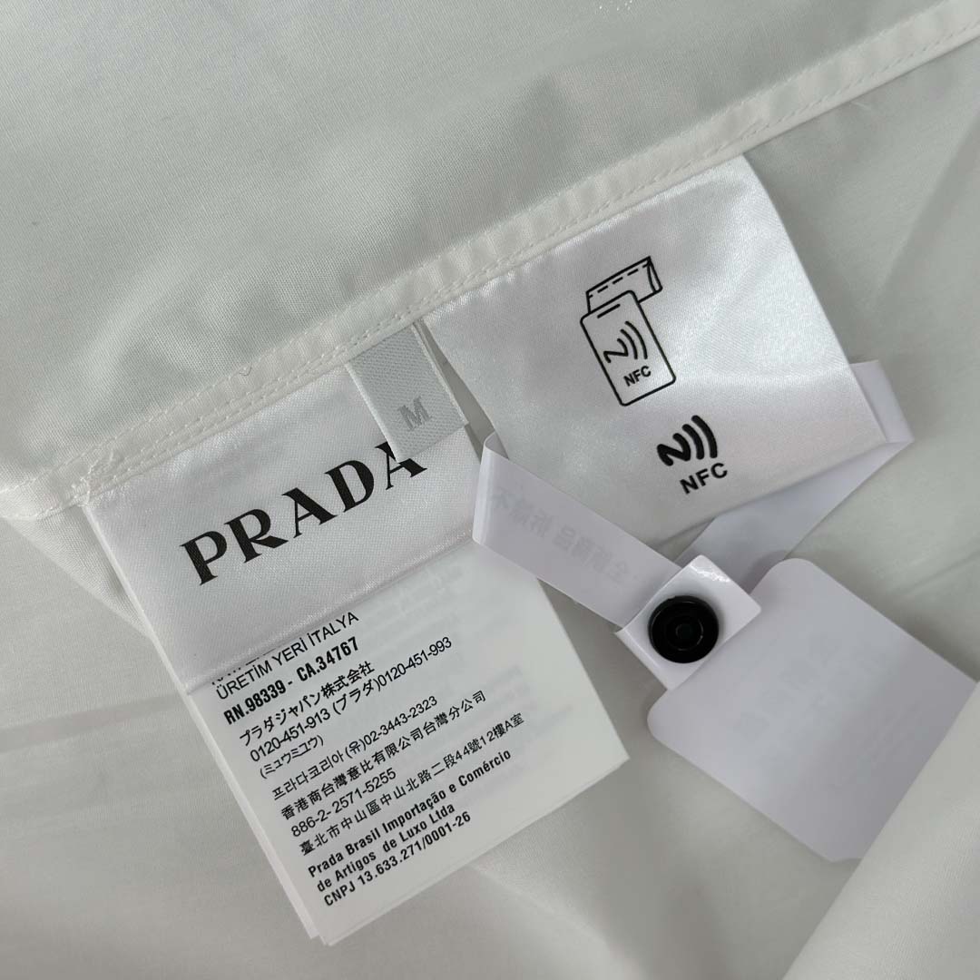 Prada Piqué Polo Shirt - FashionPlug