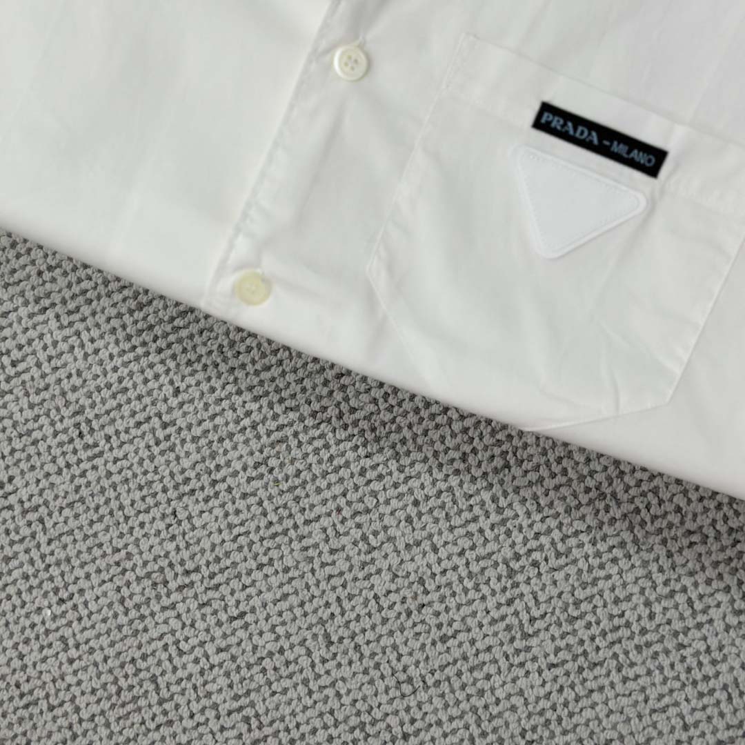Prada Piqué Polo Shirt - FashionPlug