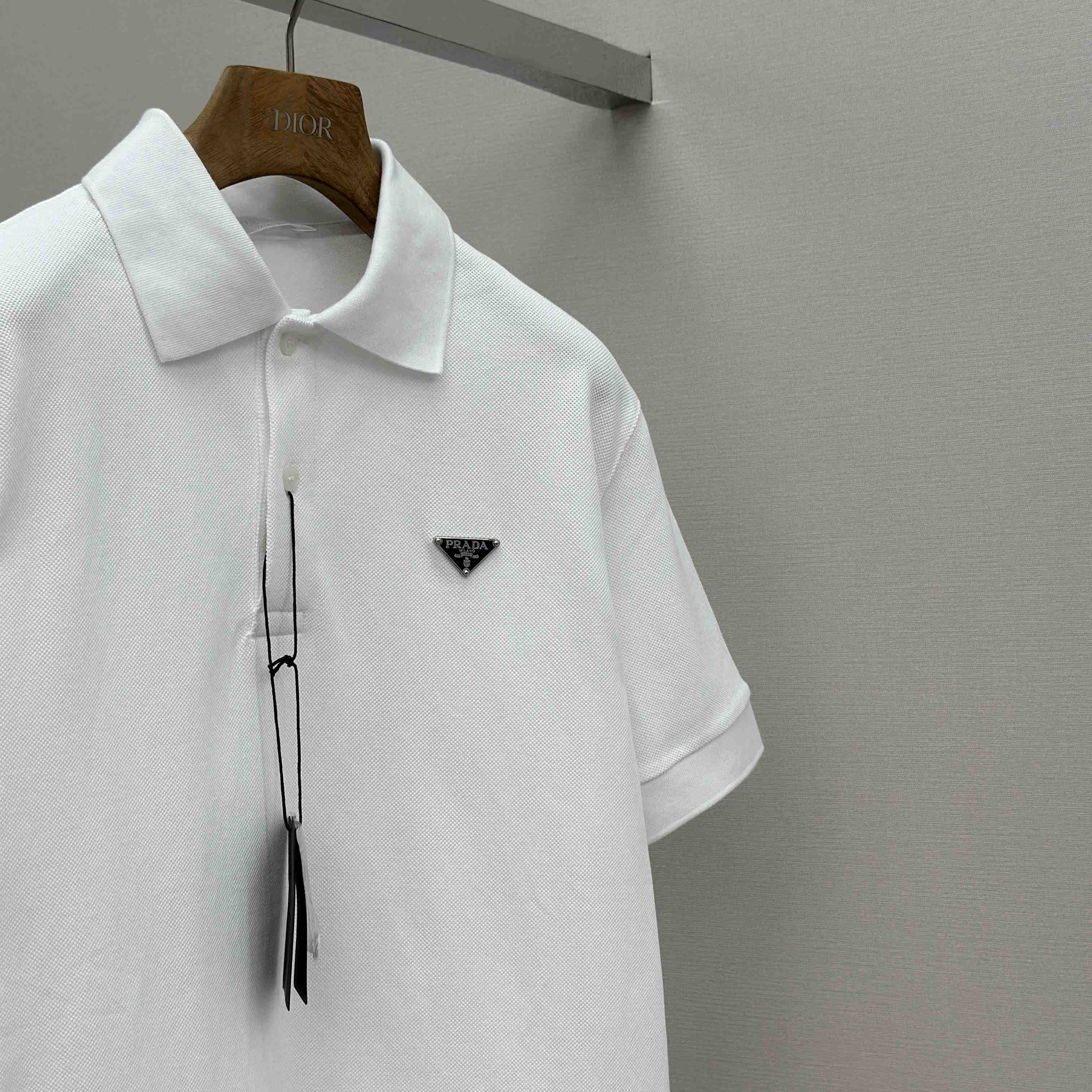 Prada Piqué Polo Shirt - FashionPlug