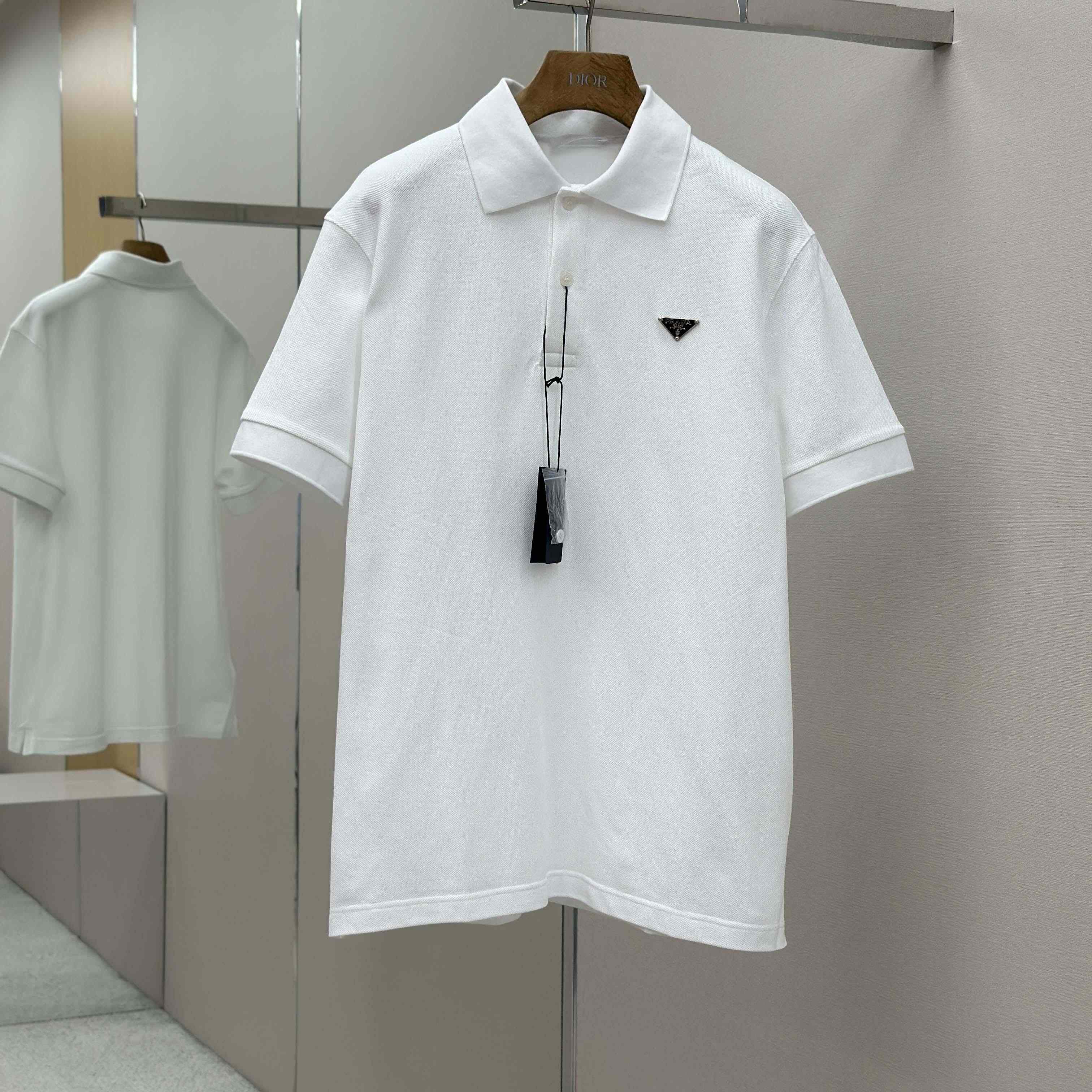 Prada Piqué Polo Shirt - FashionPlug