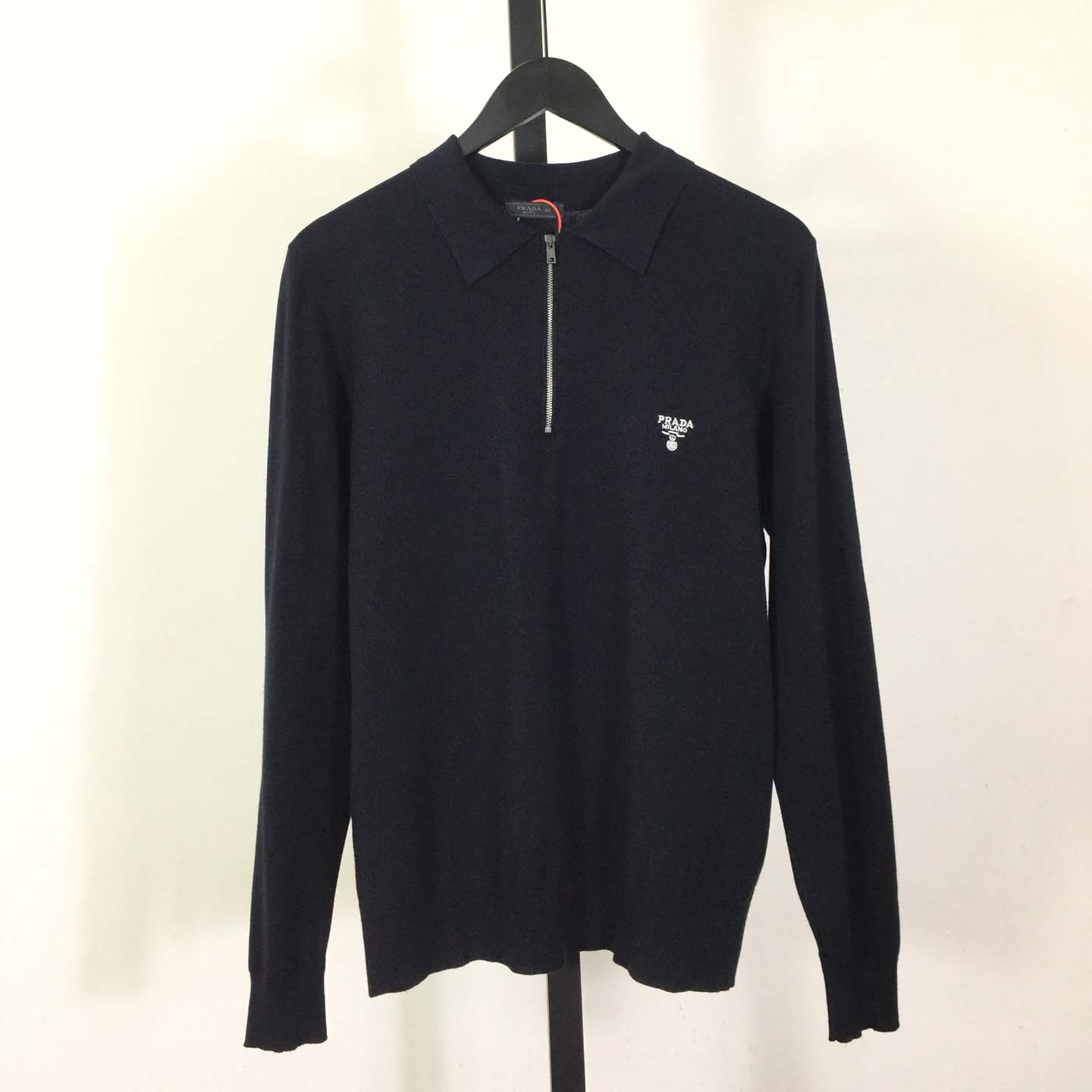 Prada Superfine Wool Polo Shirt - FashionPlug
