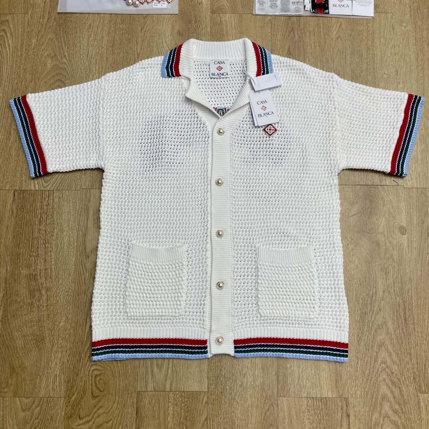 Casablanca Gothic Short-sleeve Crochet Shirt   Z6011 - FashionPlug