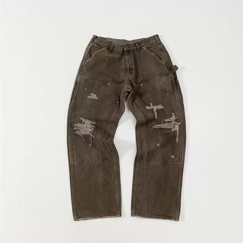 Saint Micheal x Kamiya Boro Painter Pants - FashionPlug