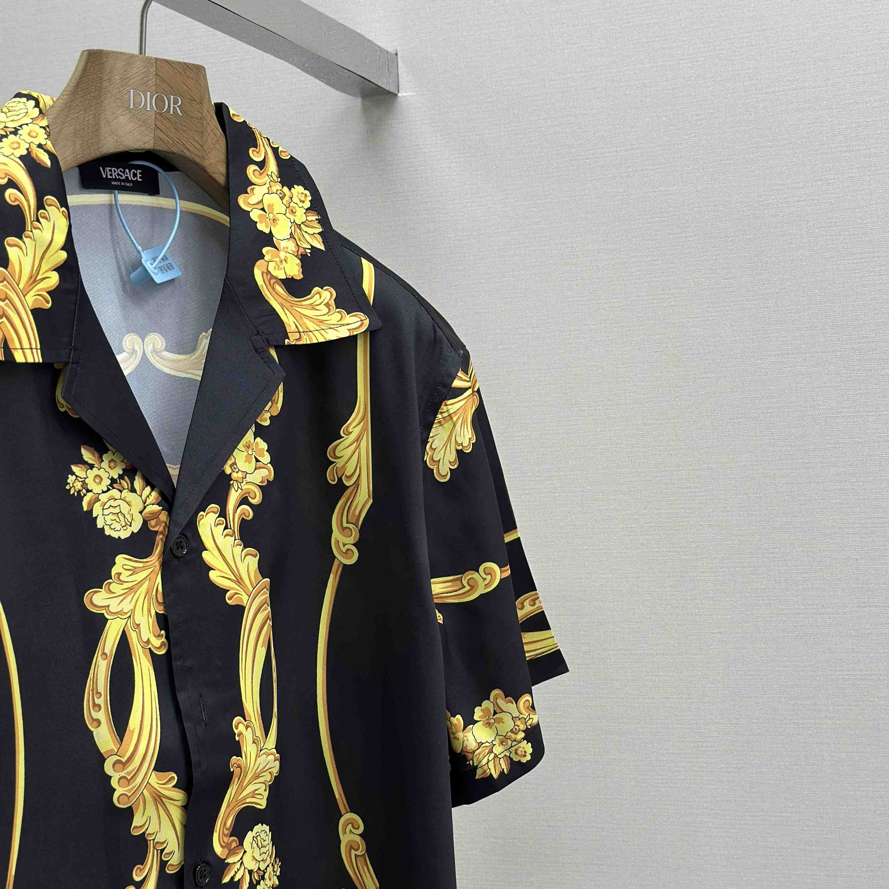 Versace Cameo Silk Shirt & Swim Boardshorts - FashionPlug
