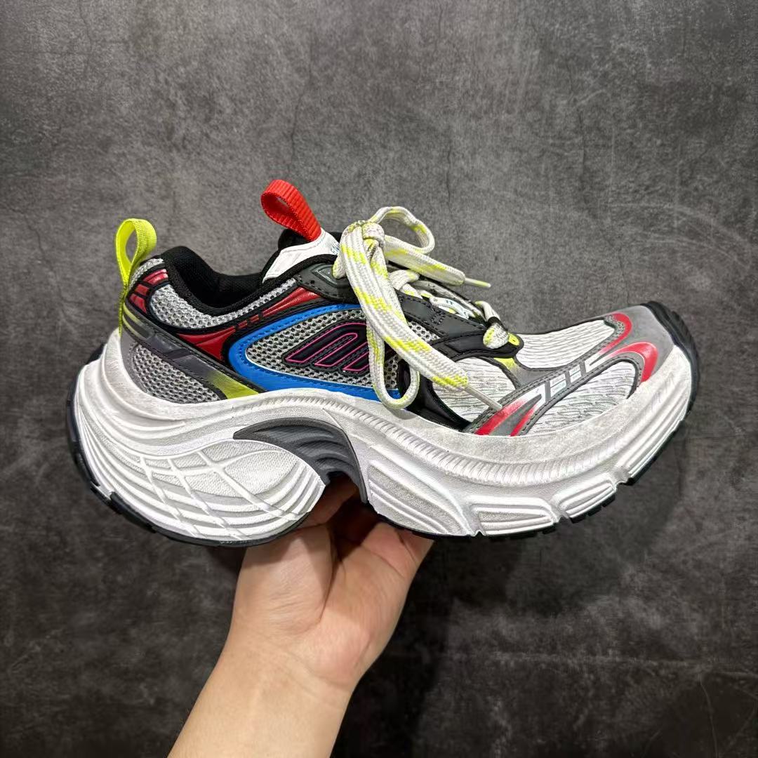 Balenciaga 6XL Sneaker In Black, White And Multicolor - FashionPlug