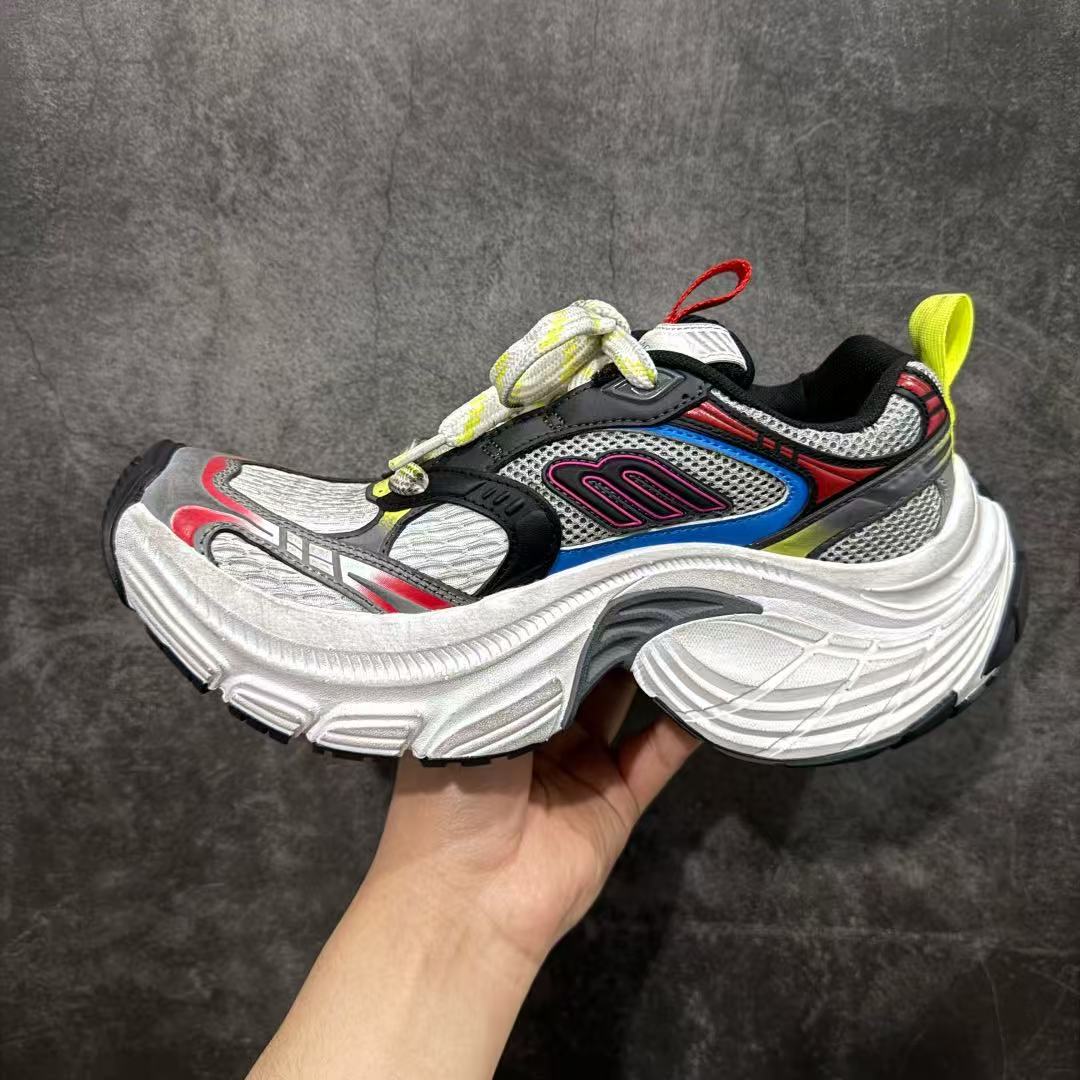 Balenciaga 6XL Sneaker In Black, White And Multicolor - FashionPlug