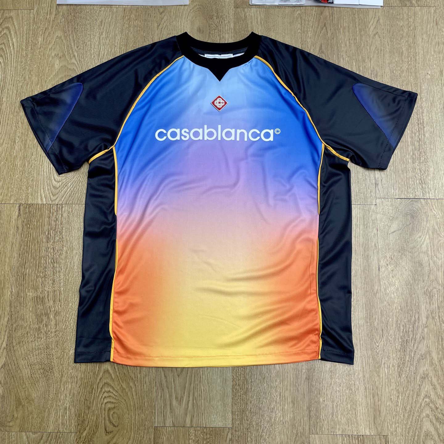 Casablanca gradient football T-shirt    C1052 - FashionPlug