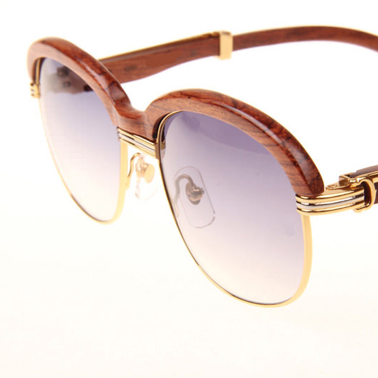 Cartier CT_1116679 Sunglasses In Gold Grey Gradient - FashionPlug