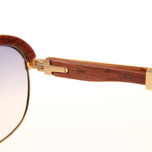 Cartier CT_1116679 Sunglasses In Gold Grey Gradient - FashionPlug
