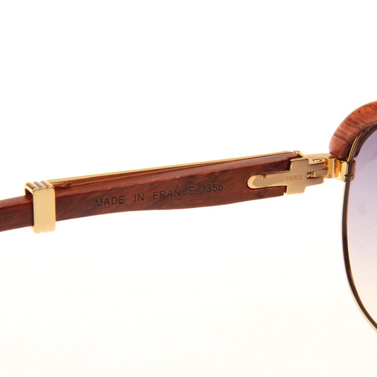 Cartier CT_1116679 Sunglasses In Gold Grey Gradient - FashionPlug