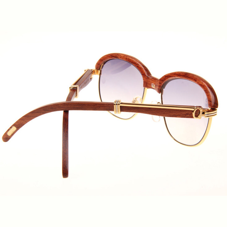 Cartier CT_1116679 Sunglasses In Gold Grey Gradient - FashionPlug