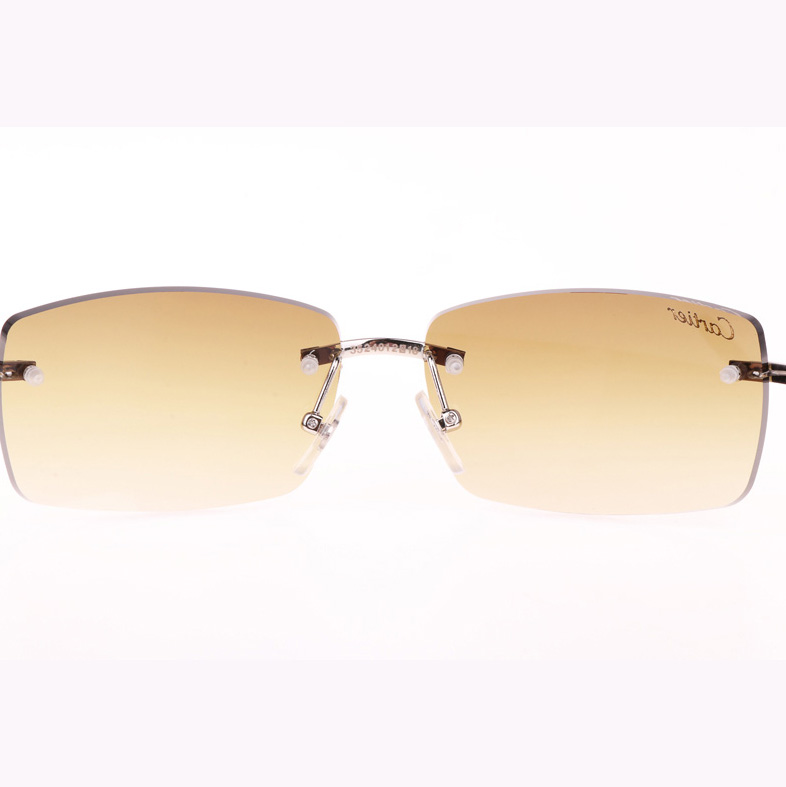 Cartier CT_3524012 Black Wood Sunglasses In Silver Brown - FashionPlug