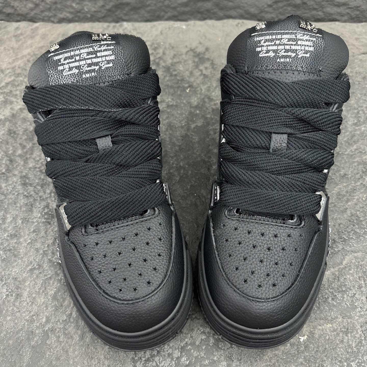 Amiri Crystal Skel-top Low Sneaker - FashionPlug