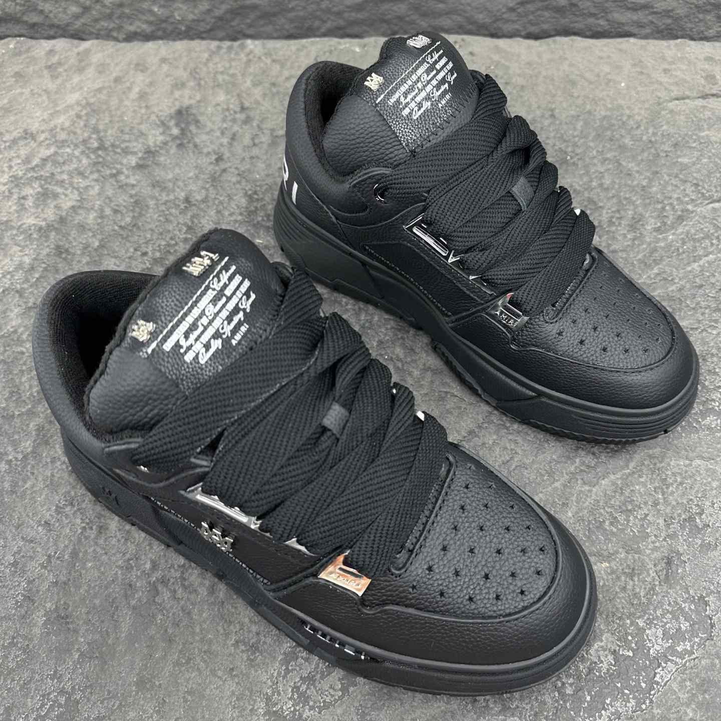 Amiri Crystal Skel-top Low Sneaker - FashionPlug
