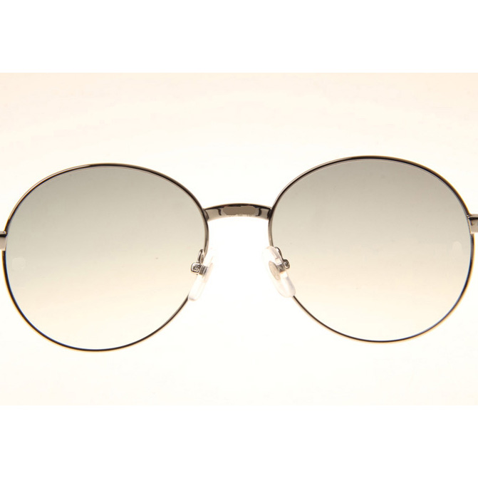 Cartier CT1990-0692 Black Buffalo Sunglasses In Silver Grey - FashionPlug