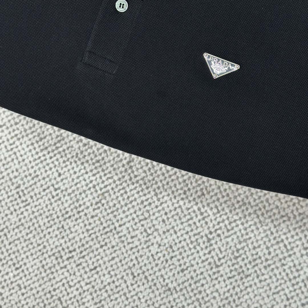 Prada Piqué Polo Shirt - FashionPlug